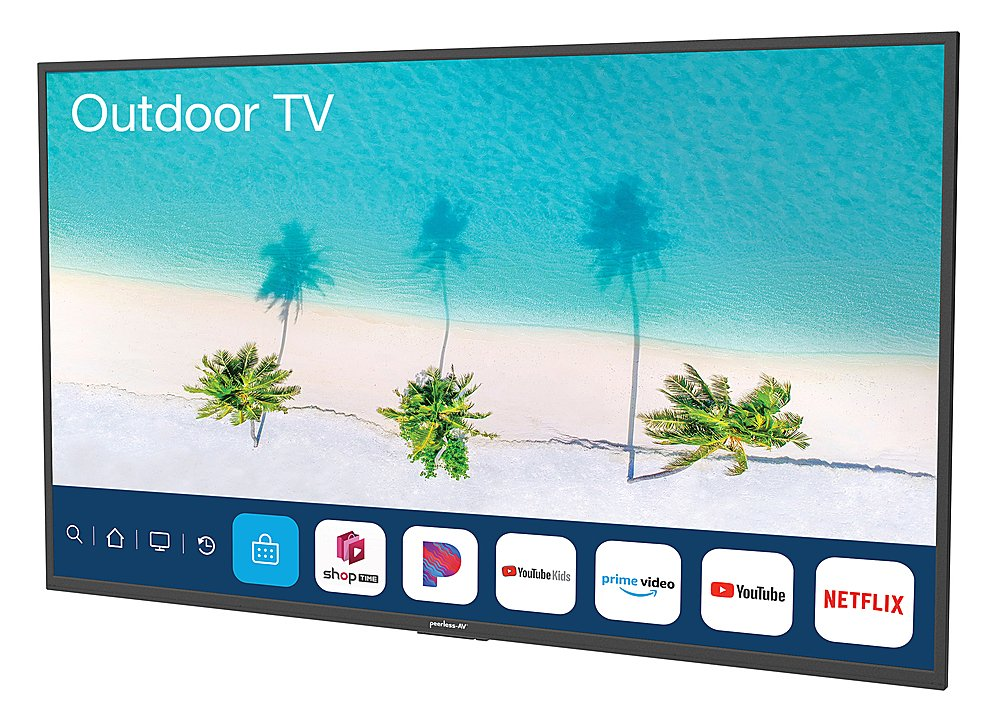 Peerless-AV 65" Neptune Partial Sun 4K HDR Outdoor Smart TV – Comes with FREE Outdoor Tilting Wall Mount