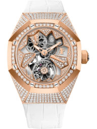 Audemars Piguet Royal Oak Concept 38.5-26227OR.ZZ.D011CR.01 (White Alligator Leather Strap, Brilliant-cut Diamond-set Pink Gold Openworked Dial, Brilliant-cut Diamond-set Bezel) (26227OR.ZZ.D011CR.01)