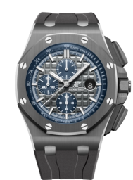 Audemars Piguet Royal Oak Offshore 44-26405CG.OO.A004CA.01 (Grey Rubber Strap, Méga Tapisserie Grey Index Dial, Grey Ceramic Smooth Bezel) (26405CG.OO.A004CA.01)