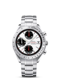 Omega Speedmaster Non-Moonwatch 40-3211.31.00 (Stainless Steel Bracelet, White & Black Index Dial, Stainless Steel Tachymeter Bezel) (Omega 3211.31.00)