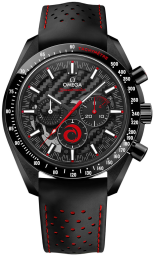 Omega Speedmaster Moonwatch 44.25-311.92.44.30.01.002 (Perforated Black Leather Strap, Openworked Black Index Dial, Black Tachymeter Bezel) (Omega 311.92.44.30.01.002)