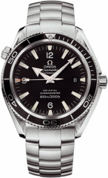 Omega Seamaster Planet Ocean 600M 42-2201.50.00 (Stainless Steel Bracelet, Black Arabic/Index Dial, Rotating Black Ceramic Bezel) (Omega 2201.50.00)