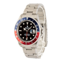 Rolex GMT-Master II 40-16710 (Oystersteel Oyster Bracelet, Black Nipple Dial, Pepsi Aluminum Bezel)