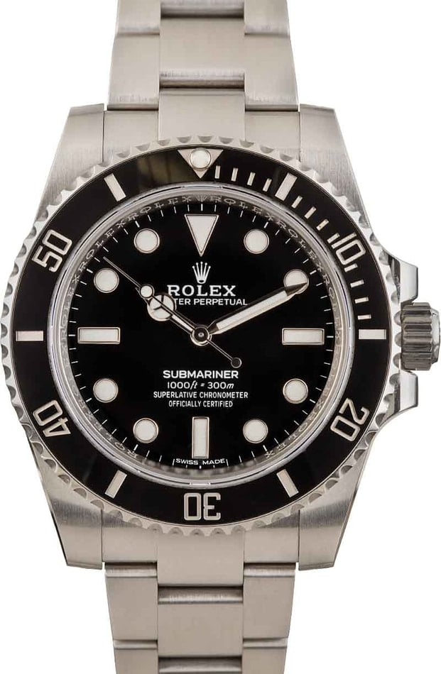 Rolex Submariner 40-114060 (Oystersteel Oyster Bracelet, Black Diver Dial, Black Cerachrom Bezel)