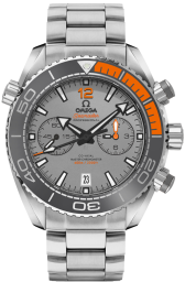 Omega Seamaster Planet Ocean 600M 45.5-215.90.46.51.99.001 (Titanium Bracelet, Grey Arabic/Index Dial, Rotating Orange Rubber/Grey Ceramic Bezel) (Omega 215.90.46.51.99.001)