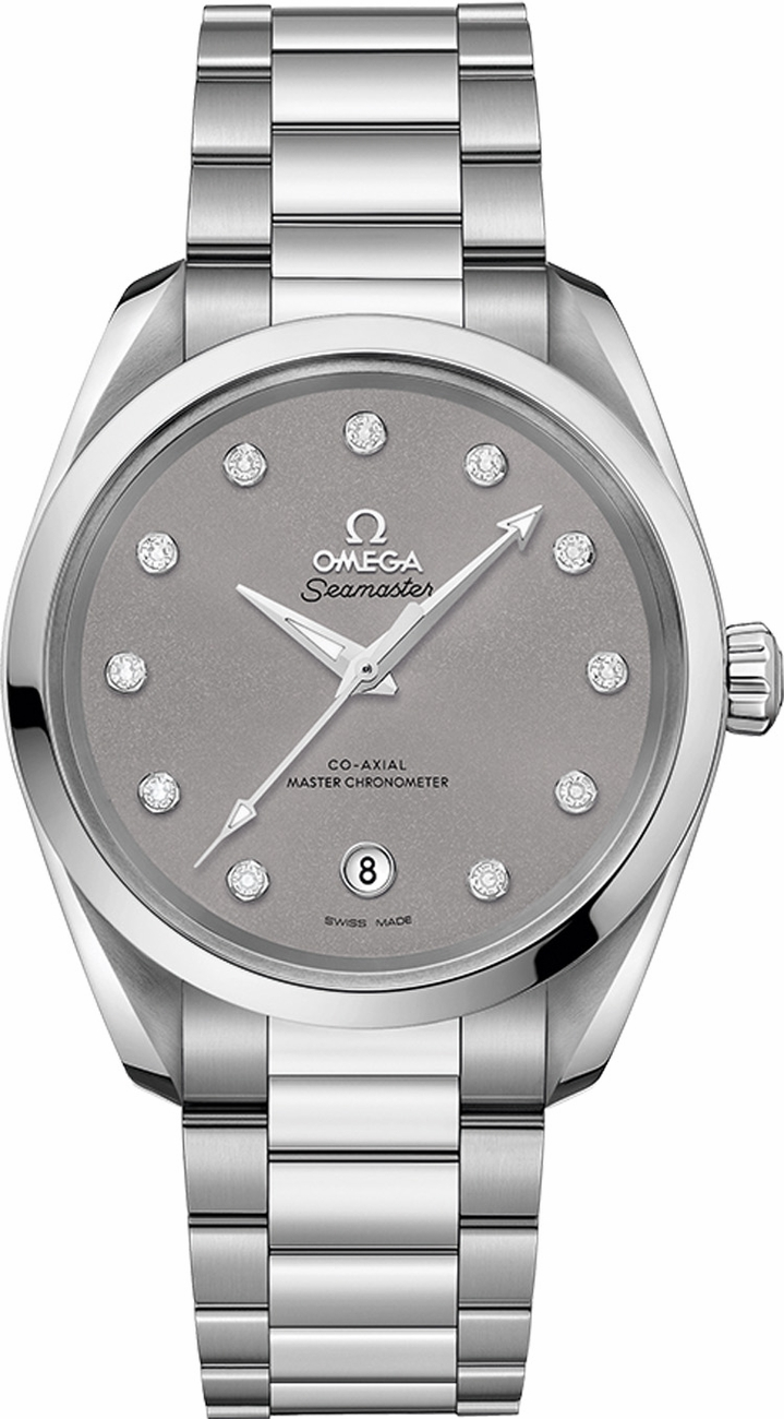 Omega Seamaster Aqua Terra 150M 38-220.10.38.20.56.001 (Stainless Steel Bracelet, Grey Diamond Index Dial, Stainless Steel Bezel)