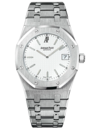 Audemars Piguet Royal Oak 39-15202ST.OO.0944ST.01 (Stainless Steel Bracelet, Grande Tapisserie Silver-toned Index Dial, Stainless Steel Smooth Bezel) (15202ST.OO.0944ST.01)