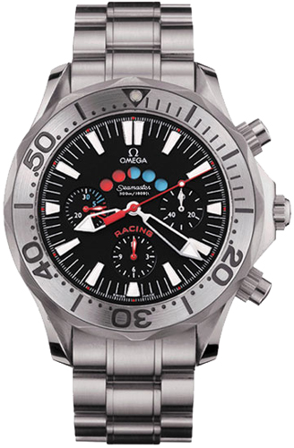 Omega Seamaster Diver 300M 44-2269.52.00 (Titanium Bracelet, Black Index Dial, Rotating Titanium Bezel)