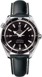 Omega Seamaster Planet Ocean 600M 45.5-2900.50.81 (Black Rubber Strap, Black Arabic/Index Dial, Rotating Black Ceramic Bezel) (Omega 2900.50.81)