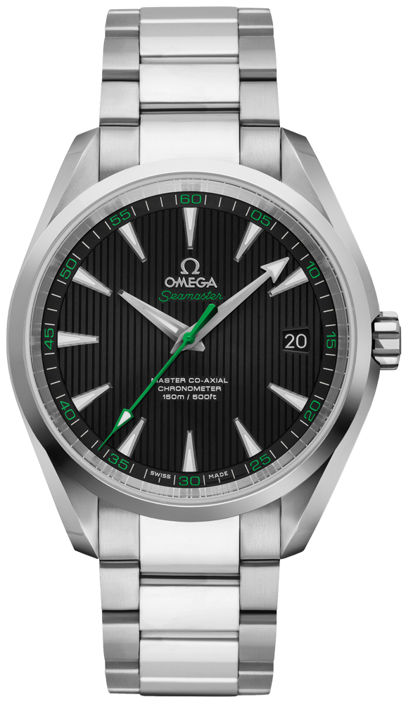 Omega Seamaster Aqua Terra 150M 41.5-231.10.42.21.01.004 (Stainless Steel Bracelet, Vertical-teak Black Diamond Index Dial, Stainless Steel Bezel)