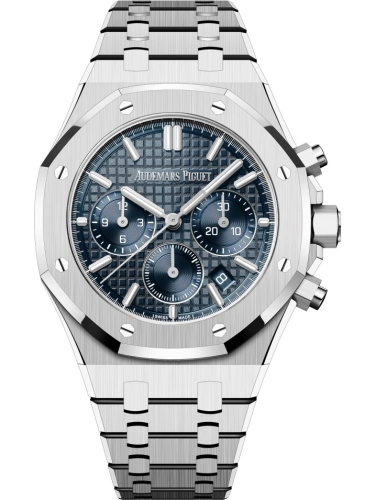 Audemars Piguet Royal Oak 38-26715ST.OO.1356ST.01 (Stainless Steel Bracelet, Grande Tapisserie Bleu Nuit Nuage 50 Index Dial, Stainless Steel Smooth Bezel)