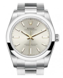 Rolex Oyster Perpetual 34-124200 (Oystersteel Oyster Bracelet, Silver Index Dial, Domed Bezel) (m124200-0001)